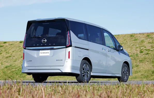 Nissan, rear view, Serena, 2022, Nissan Serena