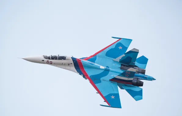 Picture flight, fighter, Flanker, Su-27