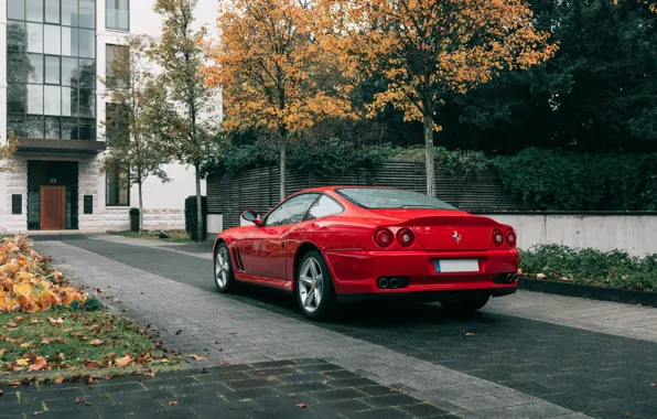 Ferrari, 575, rear view, Ferrari 575M Maranello