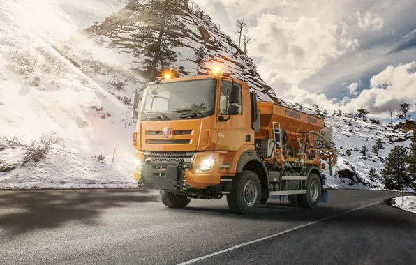 Winter, Road, Snow, Truck, Trucks, Tatra, Tatra Phoenix Euro 6