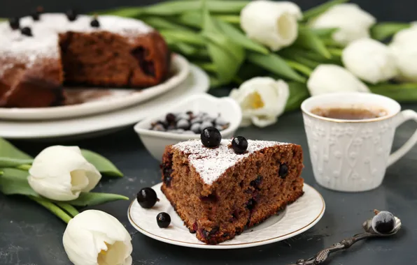 Picture tea, pie, Cup, cakes, chocolate