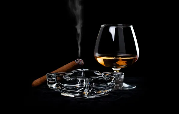 Cigar, booze, alcohol