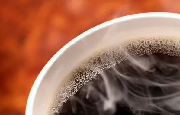 Vigor, bubbles, black, coffee, hot