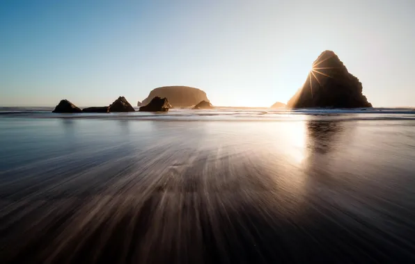 Oregon, Oregon, Coast Beach, Coastal beach, Whaleshead Rock, Brookings, Brookings, Welshead Rock