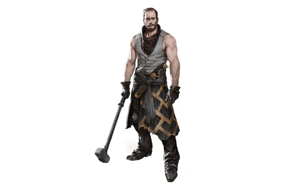Style, weapons, hammer, warrior