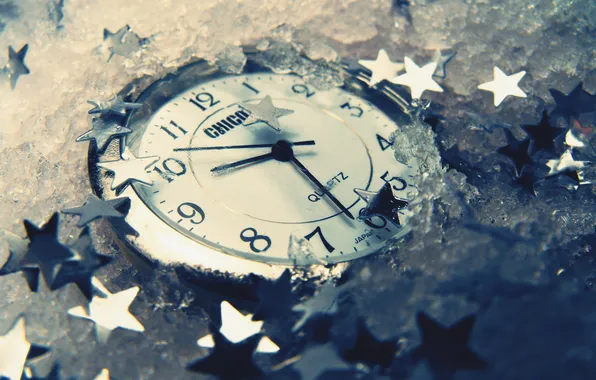 Picture watch, ice, stars