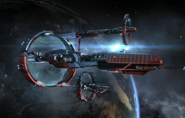 Space, nebula, planet, space, spaceship, eve online, space ship, coooper