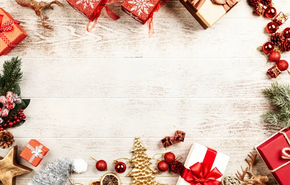 Balls, holiday, toys, gifts, New year, wood, decor, Xmas