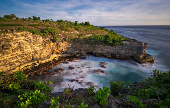 Sea, rocks, Bay