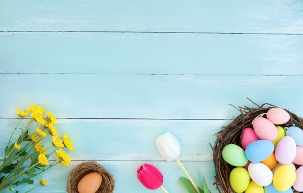 Tulips, Easter, Eggs, Holiday, Chrysanthemum