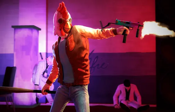 The game, Bit, Cock, Mask, Miami, Richard, Ultrasound, Hotline Miami