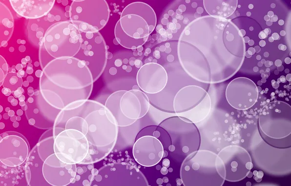 Picture circles, bubbles, pink