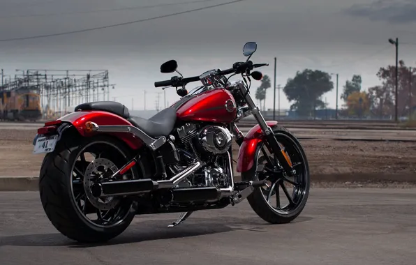 Moto, red, moto, bike, power, motorcycle, classic, american