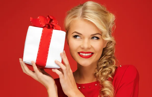 Picture girl, gift, blonde