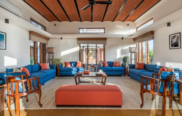 Style, room, interior, India, living room, India, Entheogenic design, by The Vrindavan Project