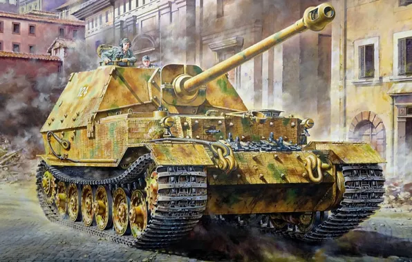 Germany, sau, the Wehrmacht, Tank fighter, heavy, Self-propelled artillery, Masami Onishi, Sd.Car.184 elephant