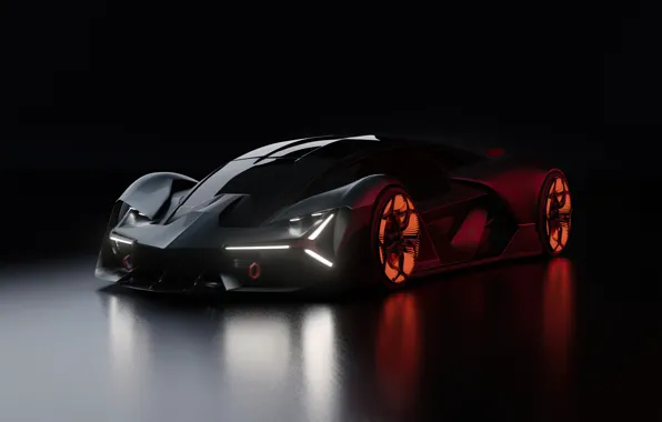 Picture Concept, black, Lamborghini, Lamborghini The Third Millennium, The third, Millennium, hyper car