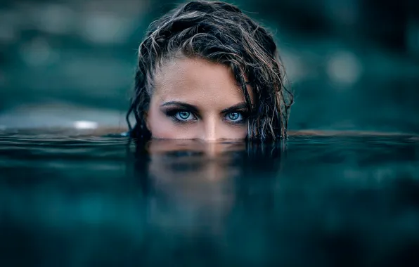 Picture girl, in the water, Killer, Alessandro Di Cicco