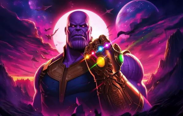 Landscape, background, fiction, planet, hand, art, glove, comic