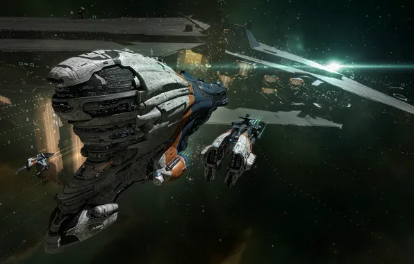 Nebula, station, Space, space, spaceship, eve online, space ship, coooper