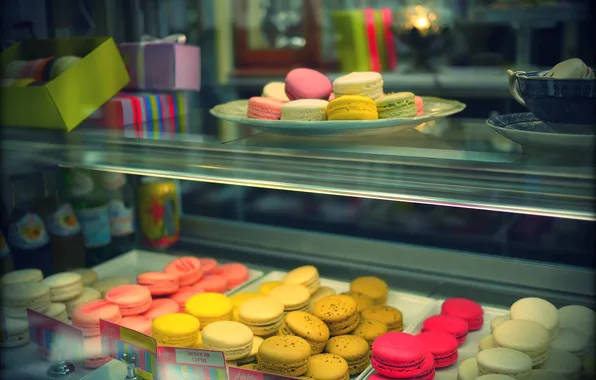 Picture cookies, different, macaroon, macaron