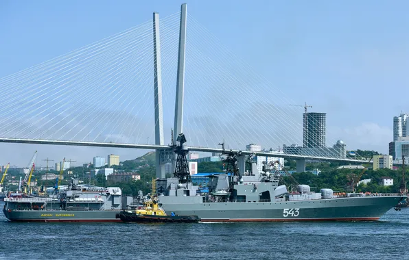 Mooring, BOD, project 1155, Marshal Shaposhnikov
