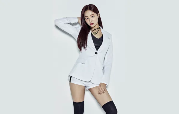 Picture girl, shorts, stockings, Asian, cute, Yeonwoo