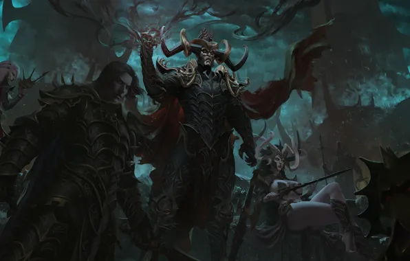 Fantasy, Warhammer, Game, Malekith, Video game, Dark Elves, Hellebron, Lokhir Fellheart