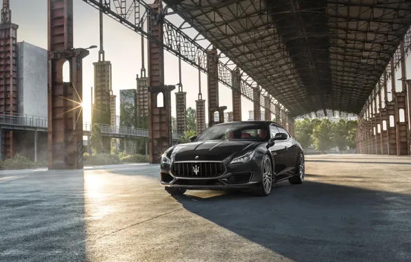 Auto, the sun, the city, Maserati, Quattroporte, GTS, GranSport