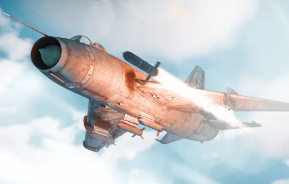 Pipe, USSR, Fighter-bomber, OKB P. O. Sukhoi, Su-7B