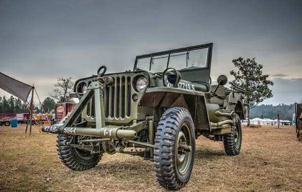 Picture car, army, Jeep, high, patency, "Willis-MV&ampquot;, Willys MB