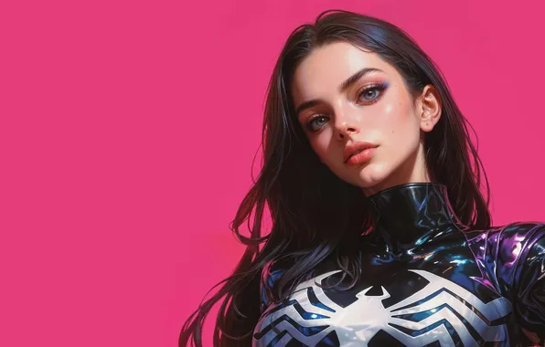 Girl, anime, venom, symbiote