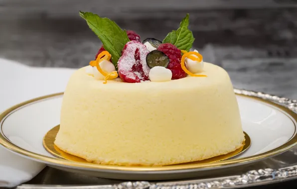 Berries, dessert, cheesecake