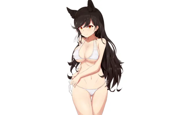 Picture girl, bikini, neko
