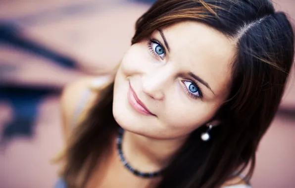 Picture girl, smile, Alina, blue eyes