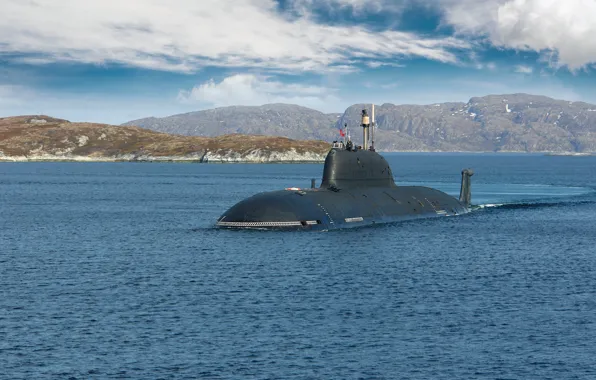 Picture boat, underwater, atomic, K-335
