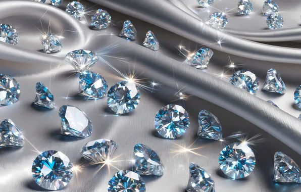 Transparency, lights, stones, Shine, texture, blue, rhinestones, diamonds