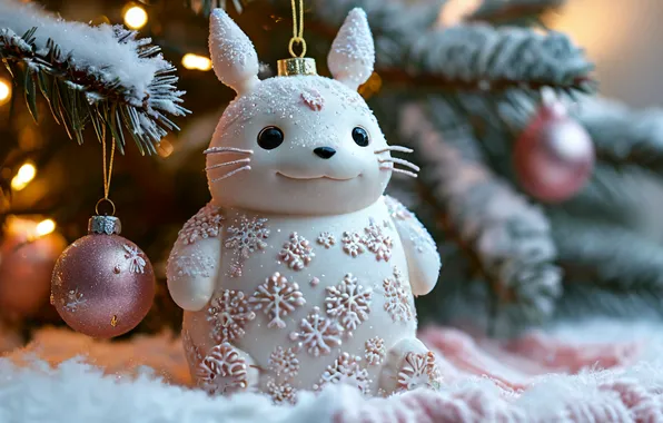 Pink, New year, Tree, Christmas decorations, 2025