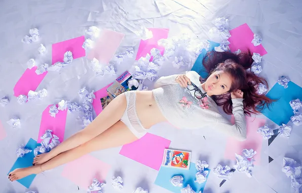 Girl, pose, background