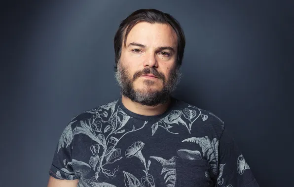 Background, portrait, t-shirt, beard, actor, Jack Black, Jack Black