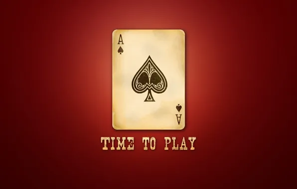 Time to play, time to play, Playing card