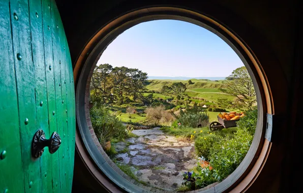 Picture The door, Landscape, The hobbit, Nora