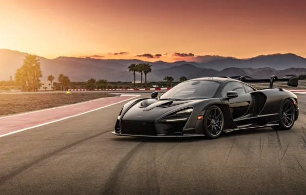 Sunset, McLaren, supercar, 2018, Senna