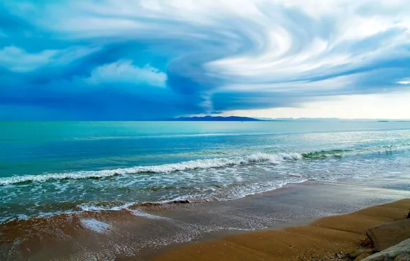 Sand, beach, the sky, vacation