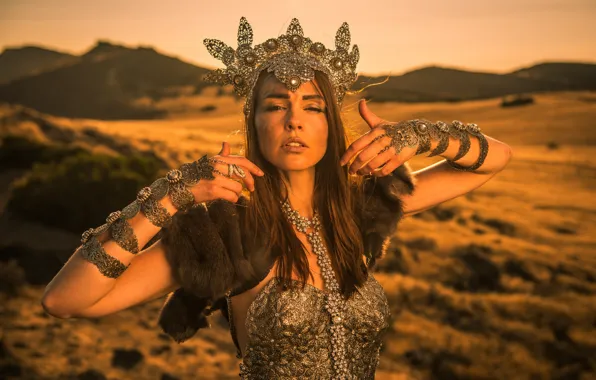 Girl, decoration, style, mood, crown, Andrea Lynch