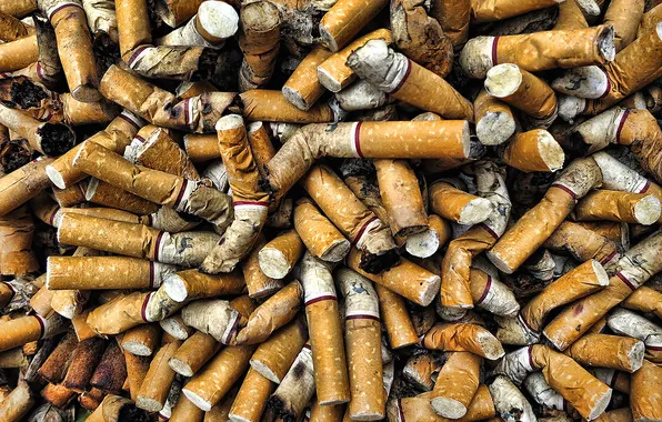 Picture background, cigarette, butts