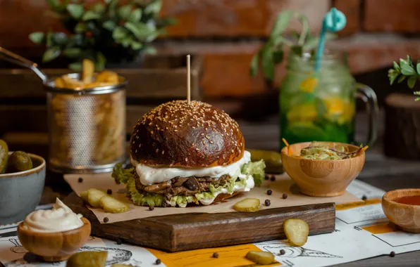 Sandwich, French fries, hamburgers, Fast food, Kamran Aydinov