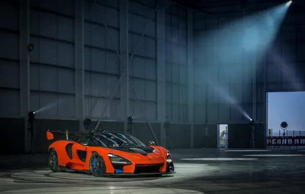 McLaren, supercar, 2018, Senna, Delta Red