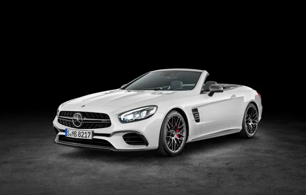 Picture white, Mercedes-Benz, convertible, Mercedes, AMG, AMG, without a roof, R231