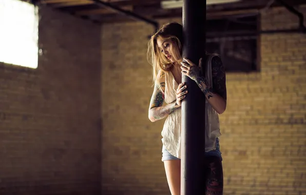 Girl, pose, background